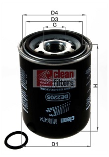 Element filtrant uscator aer, compresor DE2205 CLEAN FILTERS