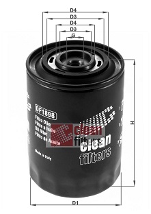 Filtru ulei DF1889 CLEAN FILTERS