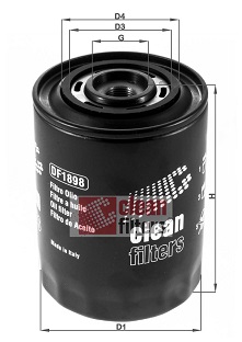Filtru ulei DF1898 CLEAN FILTERS