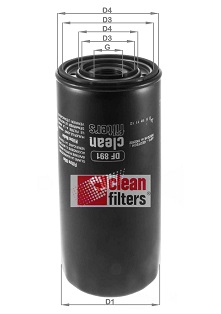 Filtru ulei DF 891 CLEAN FILTERS