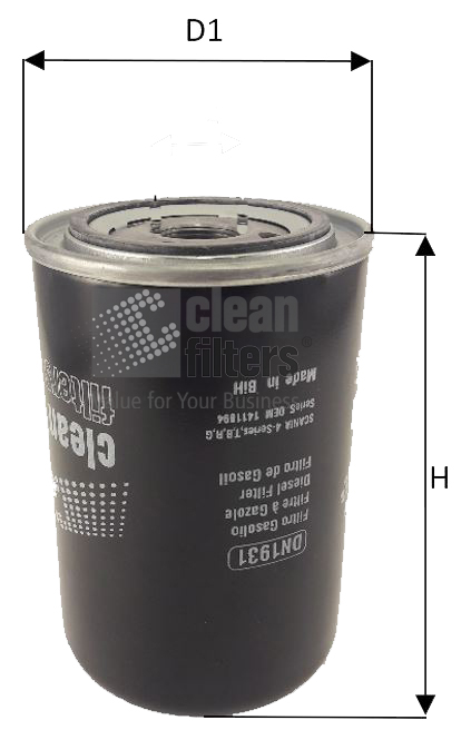 Filtru combustibil DN1931 CLEAN FILTERS