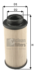 Filtru combustibil MG1678 CLEAN FILTERS