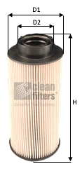 Filtru combustibil MG3610 CLEAN FILTERS
