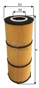 Filtru ulei ML4587 CLEAN FILTERS