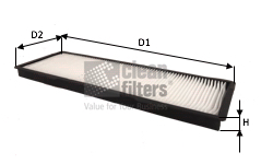 Filtru, aer habitaclu NC2417 CLEAN FILTERS