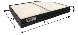 Filtru, aer habitaclu NC2434 CLEAN FILTERS
