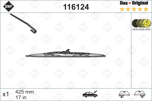 Lamela stergator 116124 SWF