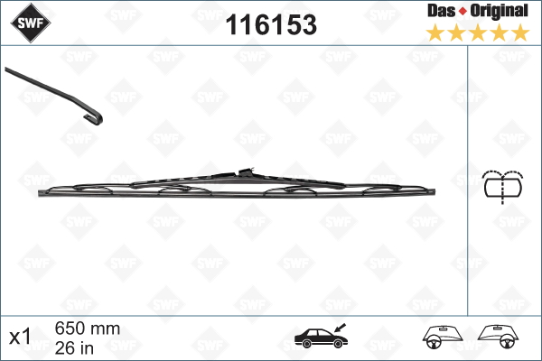 Lamela stergator 116153 SWF