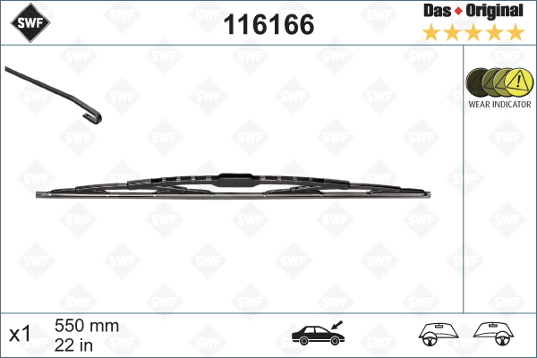 Lamela stergator 116166 SWF