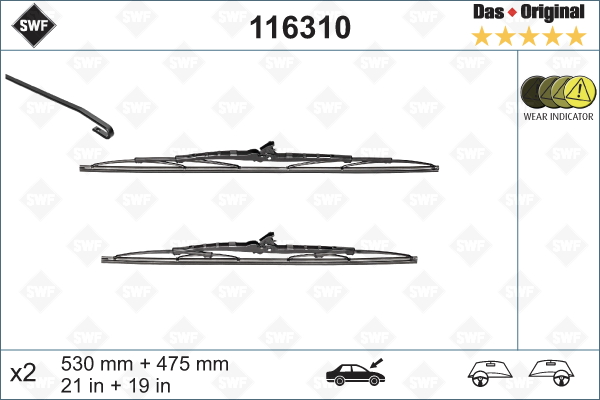 Lamela stergator 116310 SWF