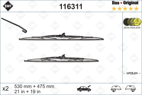 Lamela stergator 116311 SWF