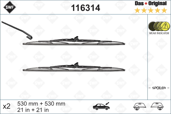 Lamela stergator 116314 SWF