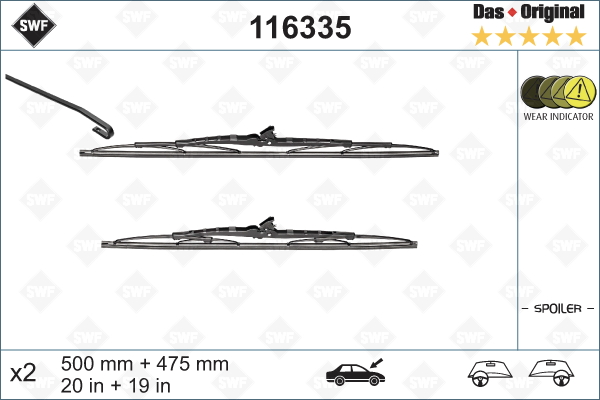 Lamela stergator 116335 SWF