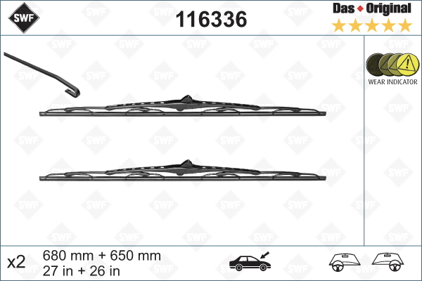 Lamela stergator 116336 SWF