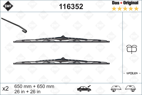 Lamela stergator 116352 SWF