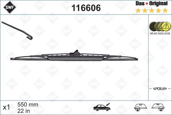 Lamela stergator 116606 SWF