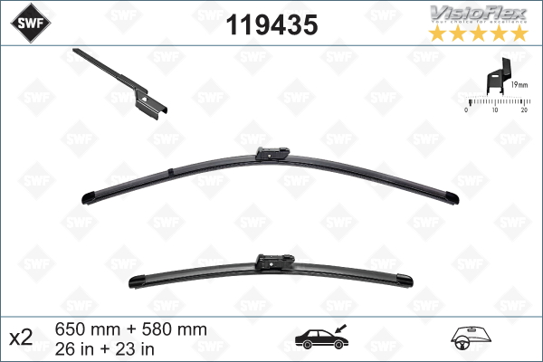 Lamela stergator 119435 SWF