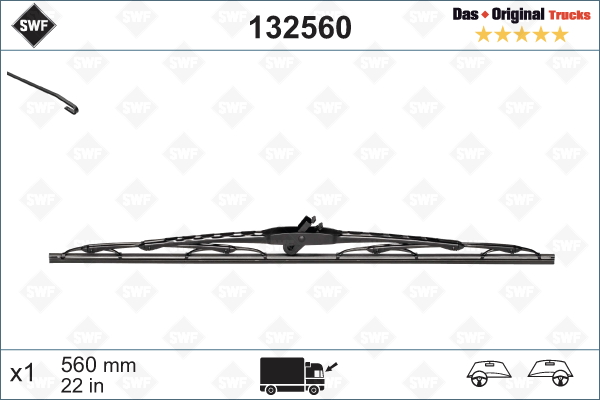 Lamela stergator 132560 SWF