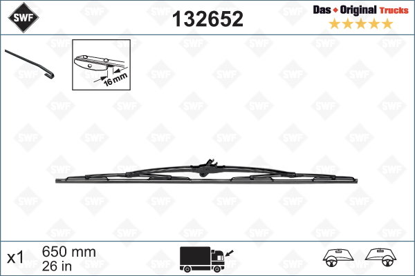 Lamela stergator 132652 SWF