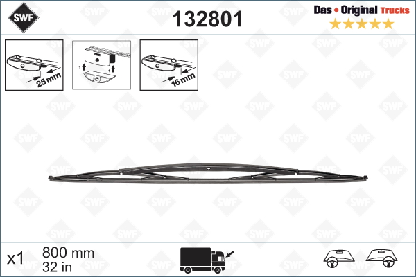 Lamela stergator 132801 SWF