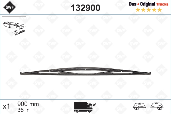 Lamela stergator 132900 SWF