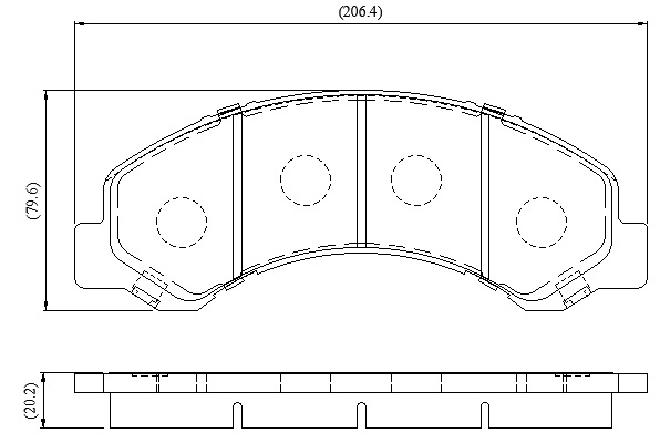 Set placute frana,frana disc NP3110 NATIONAL