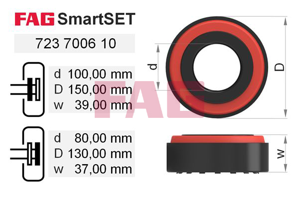 Set rulment roata 723 7006 10 FAG