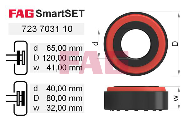 Set rulment roata 723 7031 10 FAG