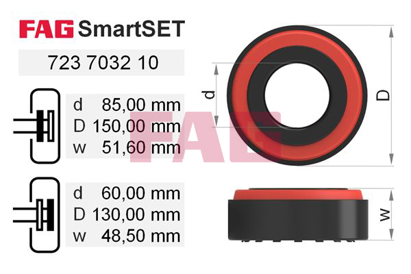 Set rulment roata 723 7032 10 FAG