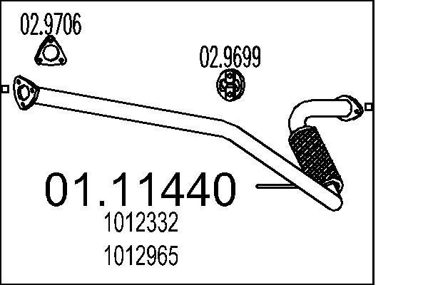 Racord evacuare 01.11440 MTS