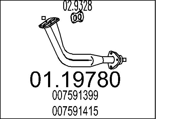 Racord evacuare 01.19780 MTS