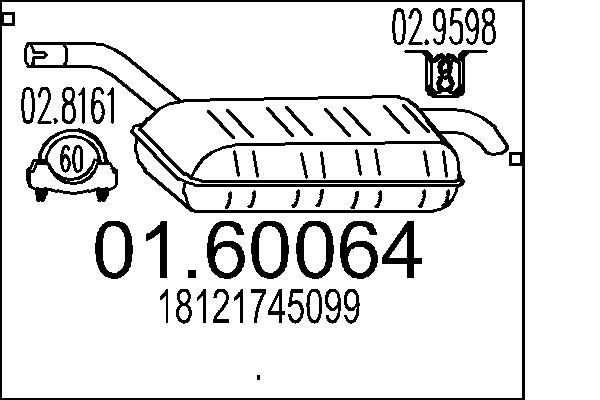 Toba esapament finala 01.60064 MTS