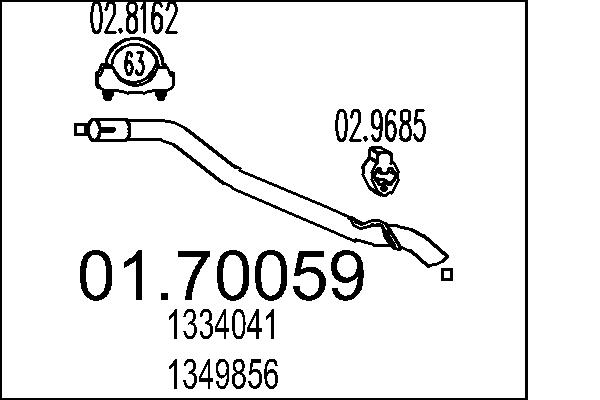 Racord evacuare 01.70059 MTS