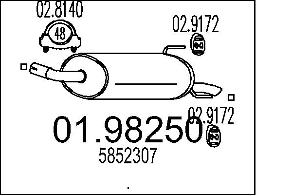 Toba esapament finala 01.98250 MTS