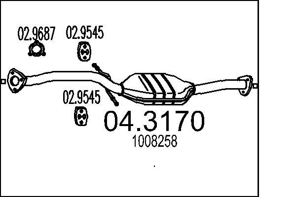 Catalizator 04.3170 MTS