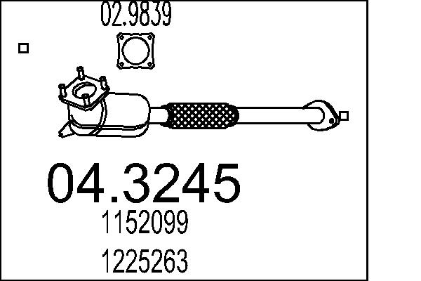 Catalizator 04.3245 MTS