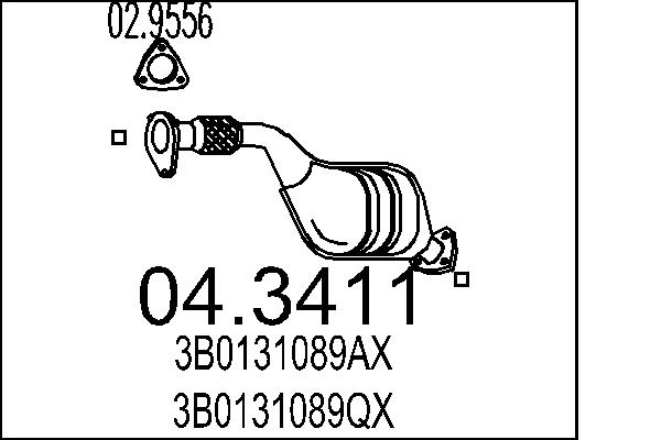 Catalizator 04.3411 MTS