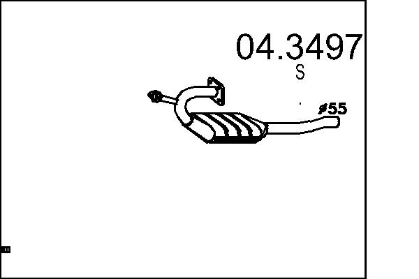 Catalizator 04.3497 MTS