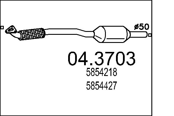 Catalizator 04.3703 MTS