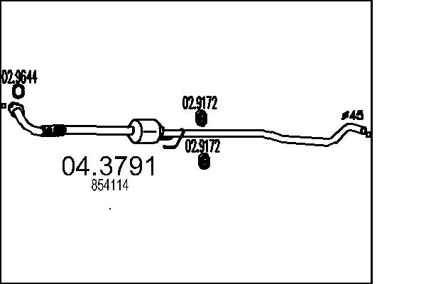 Catalizator 04.3791 MTS