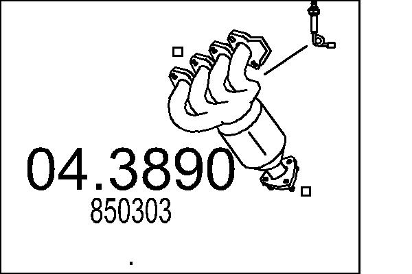 Catalizator 04.3890 MTS
