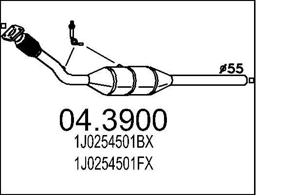 Catalizator 04.3900 MTS