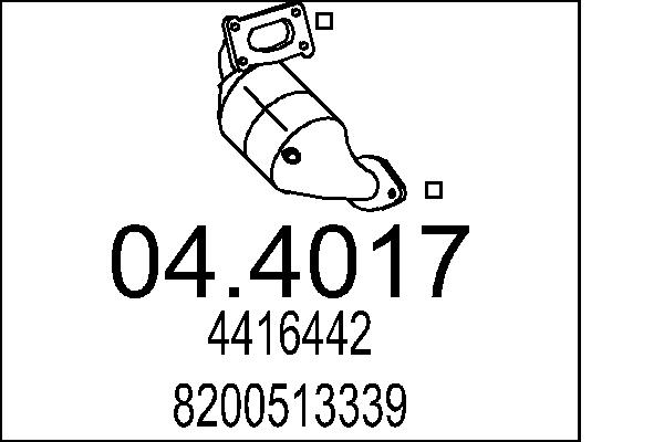 Catalizator 04.4017 MTS