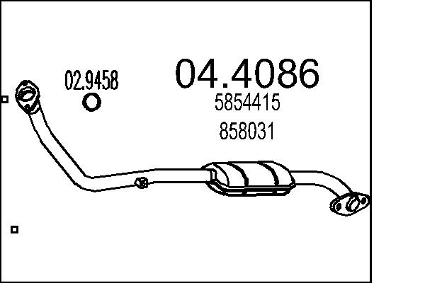 Catalizator 04.4086 MTS
