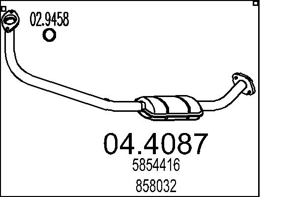 Catalizator 04.4087 MTS