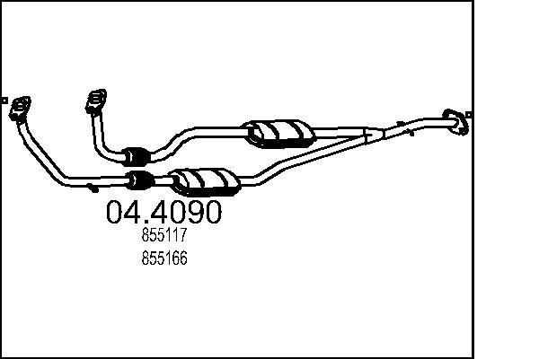 Catalizator 04.4090 MTS