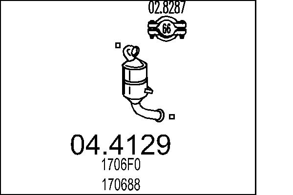 Catalizator 04.4129 MTS