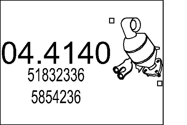 Catalizator 04.4140 MTS
