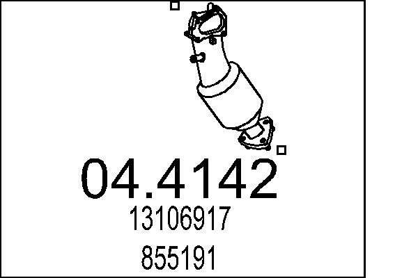 Catalizator 04.4142 MTS