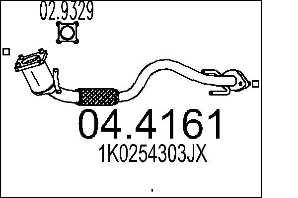 Catalizator 04.4161 MTS